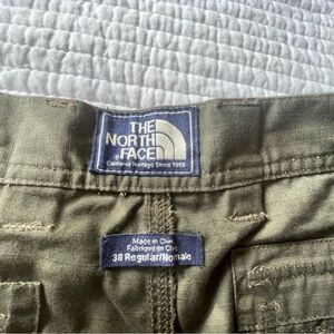 Olive Green North Face Cargo Shorts Size 36